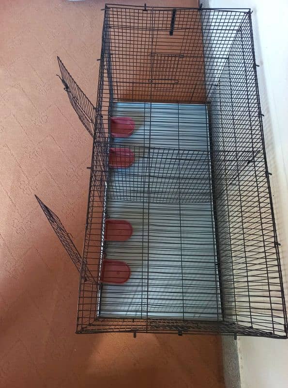 2 portion folding Cage for parrots/Birds/Hen's/Dog/Cat 4