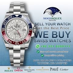 Get Cash for Rolex Omega Cartier Chopard Piaget Zenith Tudor IWC Rado