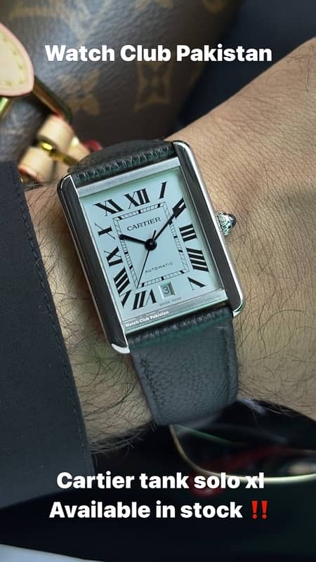 Cartier tank solo xl ref:3800 pnly watch 0