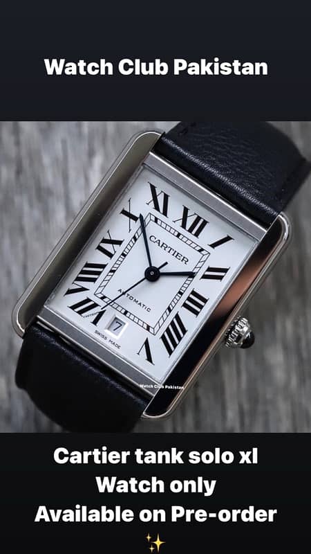 Cartier tank solo xl only watch ref: 3800 2