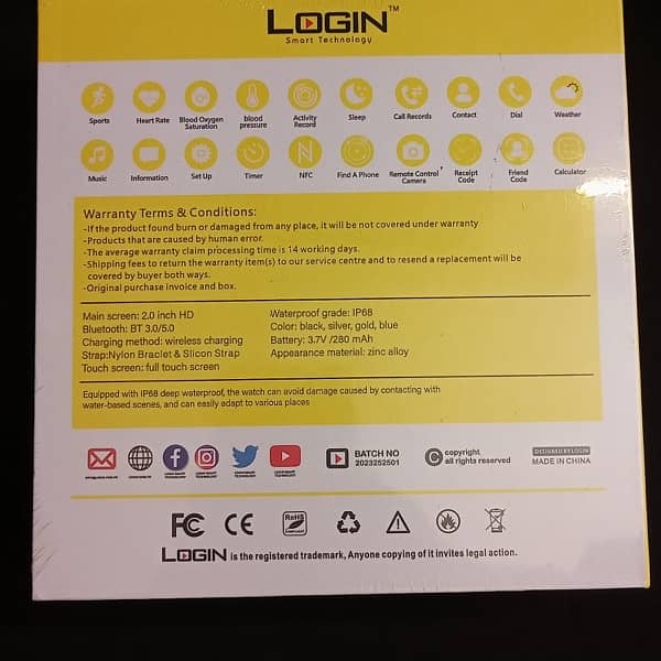 LOGIN LT-W10 Smart Sports Watch 3