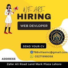 Need. Web developer