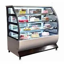 bakery display counter for sale / Sweet counter/ cake chillar 18