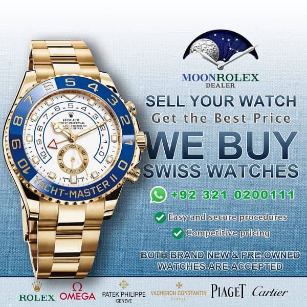 Get Cash for Rolex Omega Cartier Montblanc Longines IWC Rado •Watches 0