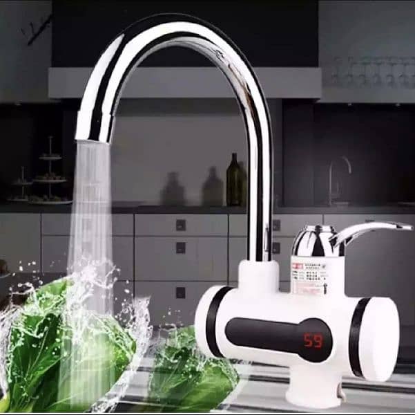 Electric Hot Water Heater Faucet Kitchen Instant Heating Tap Water 2