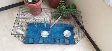 2 portions parrots cage 0