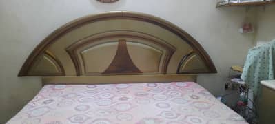 Bed Set with Matress / Side Table/ 3 Door Ward Robe/ Divider