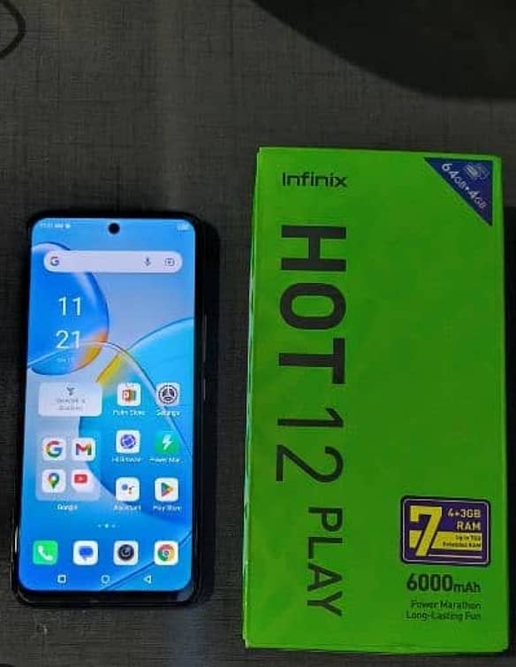 Hot 12 play with full box and Infinix 10s only set 1