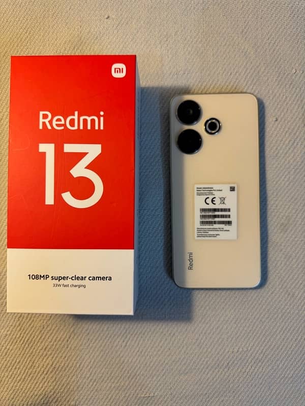 Redmi 13 Sandy Gold Complete box 10