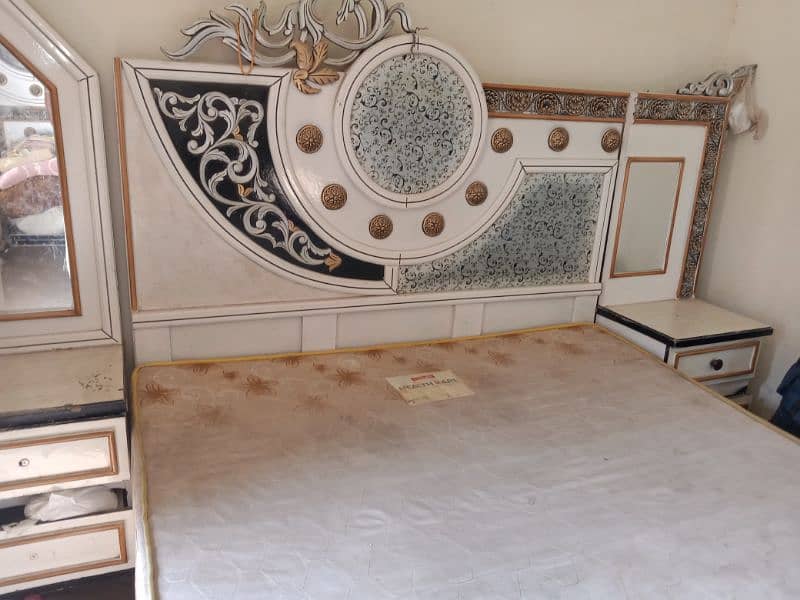 double bed/ bed set/ king bed/ new bed/ ڈبل بیڈ /Furniture 4