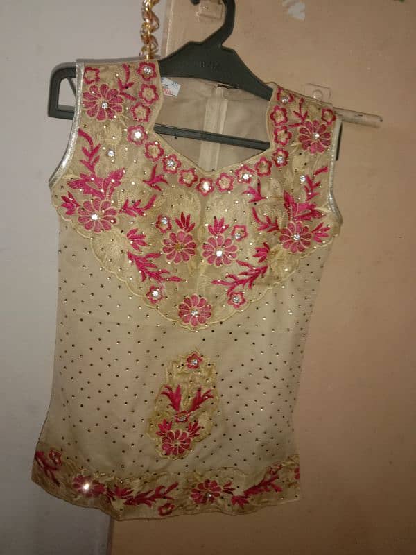 Beautiful Lehnga in red and skin colr. . . . only 1 time use 2