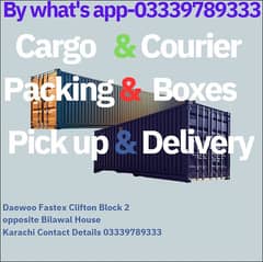 cargo courier Daewoo Fastex branch in Clifton, Karachi