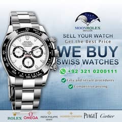 Get Cash for Rolex Omega Cartier Bvlgari Chopard Piaget Rado •Watches