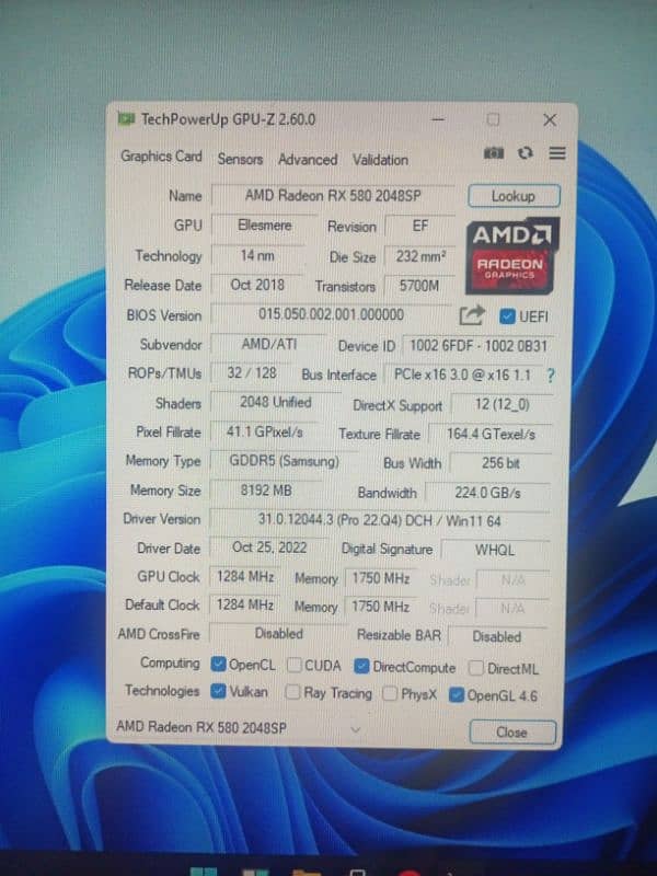 Rx 580 8gb 5