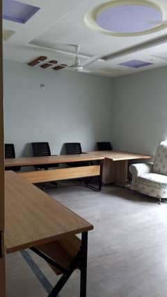 1 kanal furnished office space for rent in johar town near LDA office use for best for (software house and call centre 0