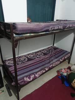 Iron Bunk Bed set with Mattress