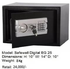 Safewell Digital Safe EG25 Black