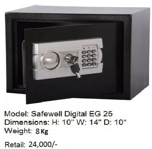 Safewell Digital Safe EG25 Black 0