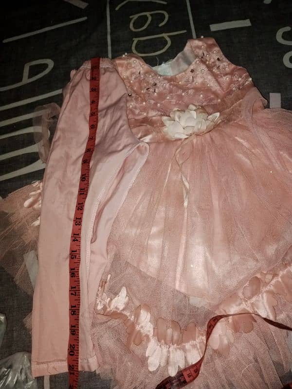 baby girl frock and saari banarsi hand work saari 1