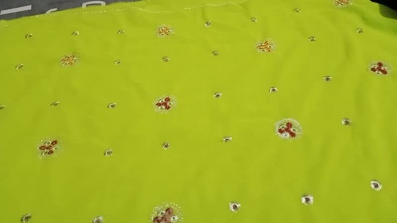 baby girl frock and saari banarsi hand work saari 12