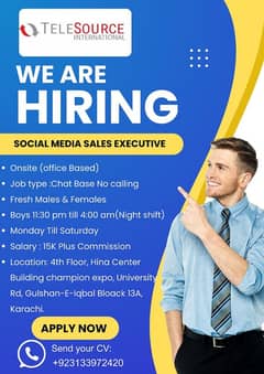 Social Media Sales Representative Required  | JObs