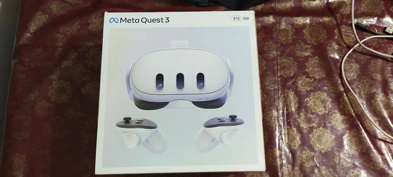 Meta Quest 3 512GB VR Headset with PC Link Cable – Like New, Personal 9