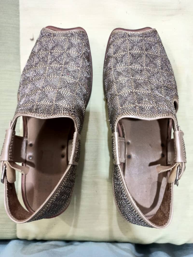 Groom Walima Chappal ( Peshawari Chappal – Almost like new one ) 1