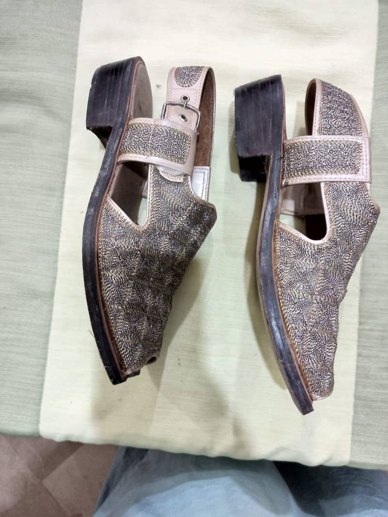 Groom Walima Chappal ( Peshawari Chappal – Almost like new one ) 6