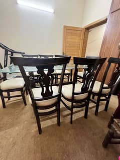 8 chairs Dining table