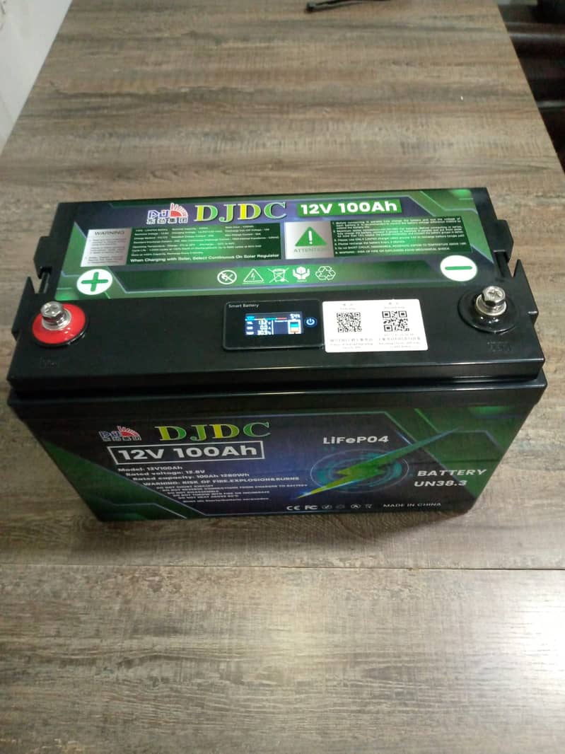 DONGJIN floor mounted lithium battery 12V100ah 3