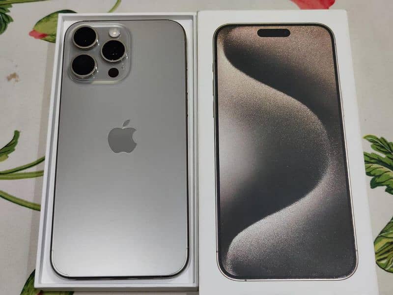 iPhone 15 Pro Max 256GB JV Natural Titanium =  03274706406 0