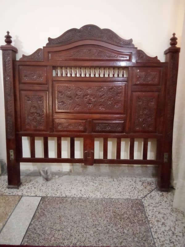 King Size Wooden Bed 1