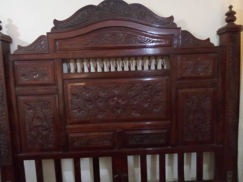 King Size Wooden Bed 5