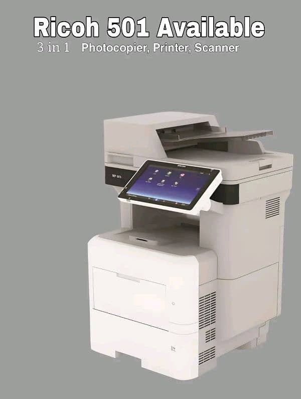 Ricoh 501 3in1 Photocopier || Printer || scanner brand new stock 2