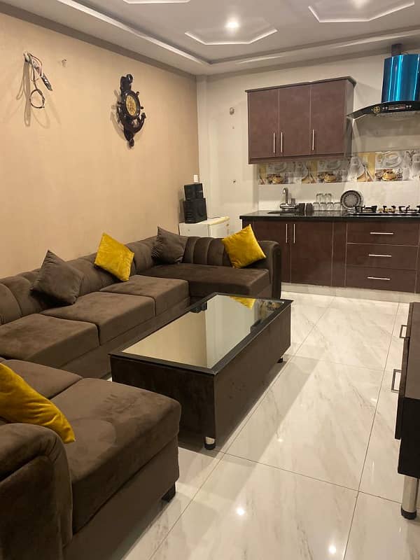 Two Bed Apartment Furnished For Rent In iqbal block Bahria town lahore 2