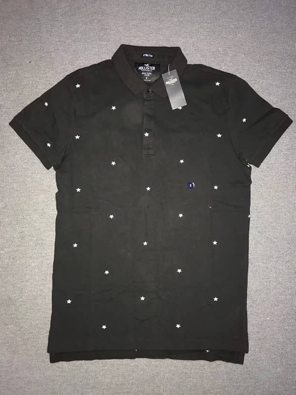 New Small Size Black T-Shirt By Hollister USA. 2