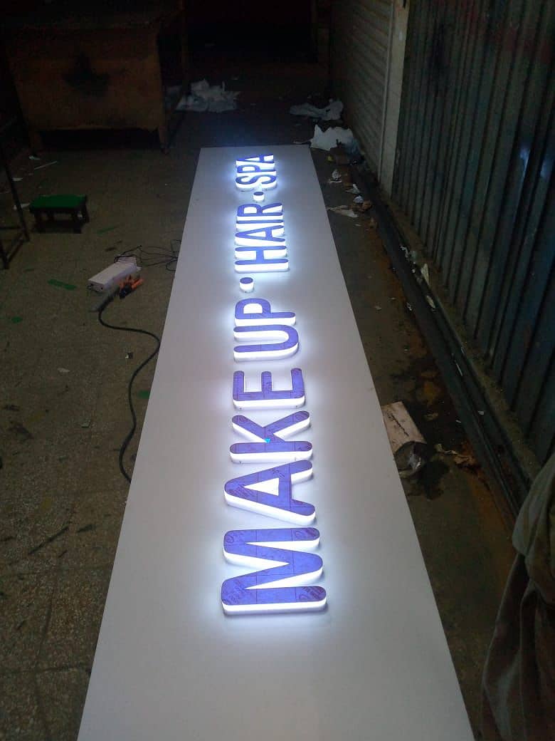 Mashallah in stainless steel / Led sign boards / house name plates 6