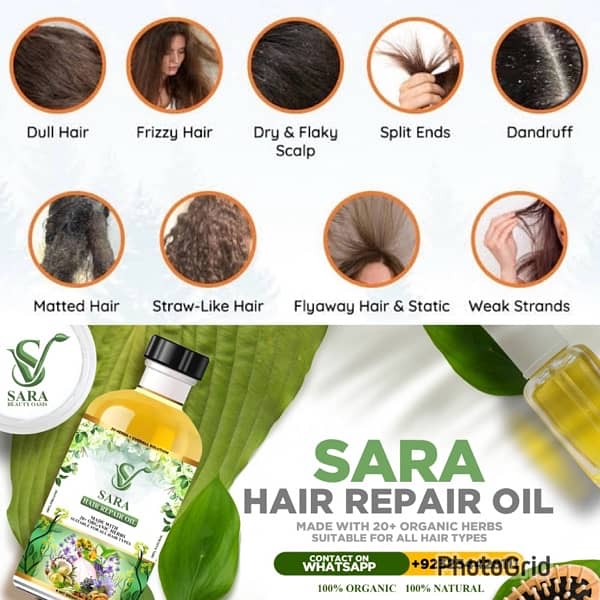 SARA REPAIR HAIR OIL 20 plus herbs 3