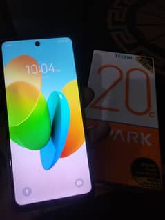 tecno spark 20c with box and charger condition 10/10 0