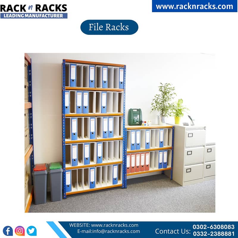 BOLTLESS RACK | OFFICE RACK | BINS RACK | FILE RACK |WATER STORE RACK 3