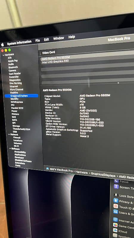 MacBook pro 2019 (32/1Tb_Graphic card 8GB) 12