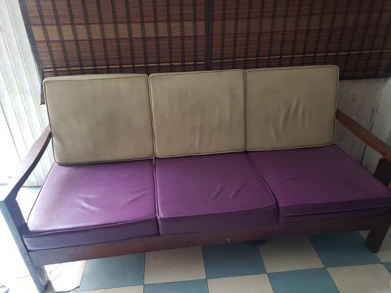 3+1+1 pure wood sofa 0