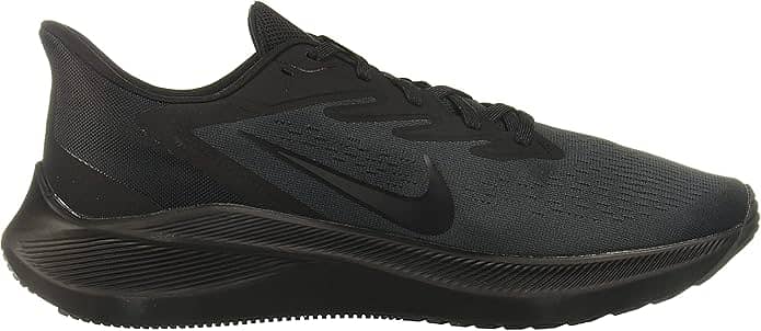 Nike mens Air Zoom Winflo 7 Black/anthracite Running Shoes 4