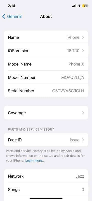 iPhone X 64 by PTA bettery and penal change glass minor sa break ha 4