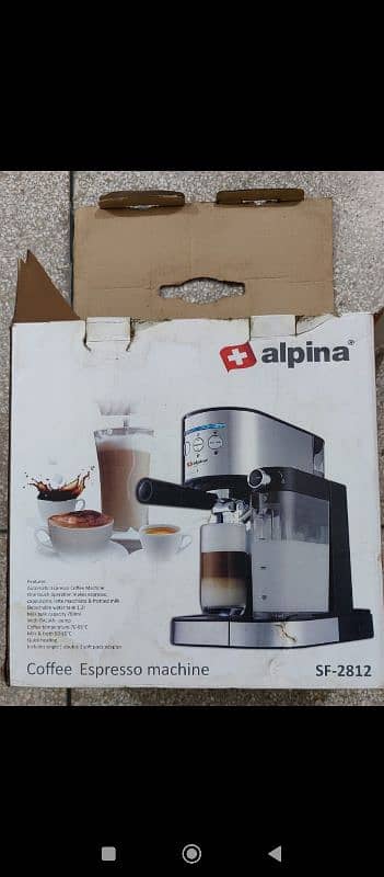 Alpina Cofee Espresso Machine 10/10 condition (Not used) 1