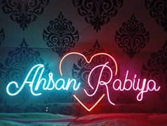 Neon Light| Neon Sign Board| LED Neon Sign| Neon Logo| Couple Name