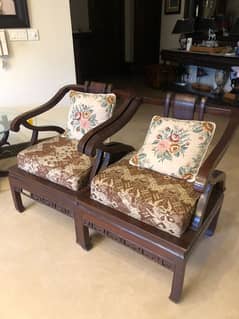 Two seater and single seater sofas