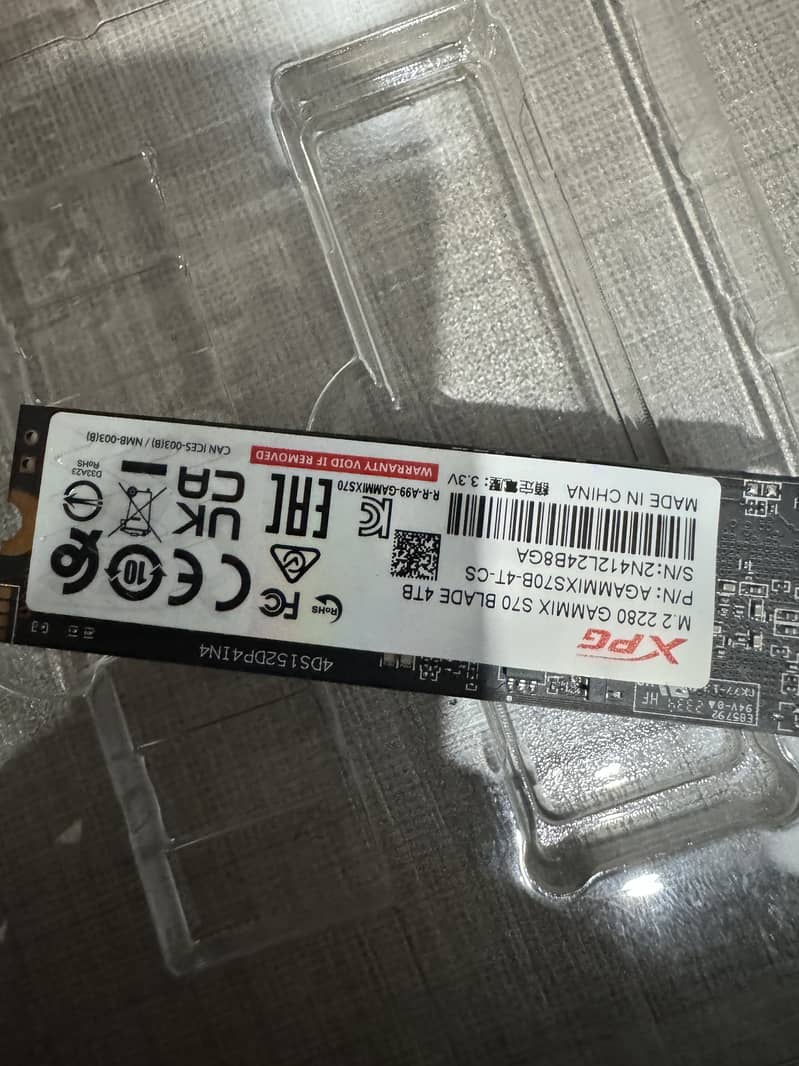 4TB XPG Gen4 x4 7GB/s NVME SSD For Sale 4