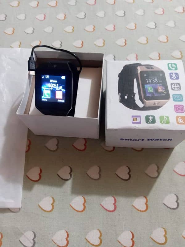 Smart watch black color good condition 1