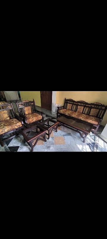 wooden sofa set 1